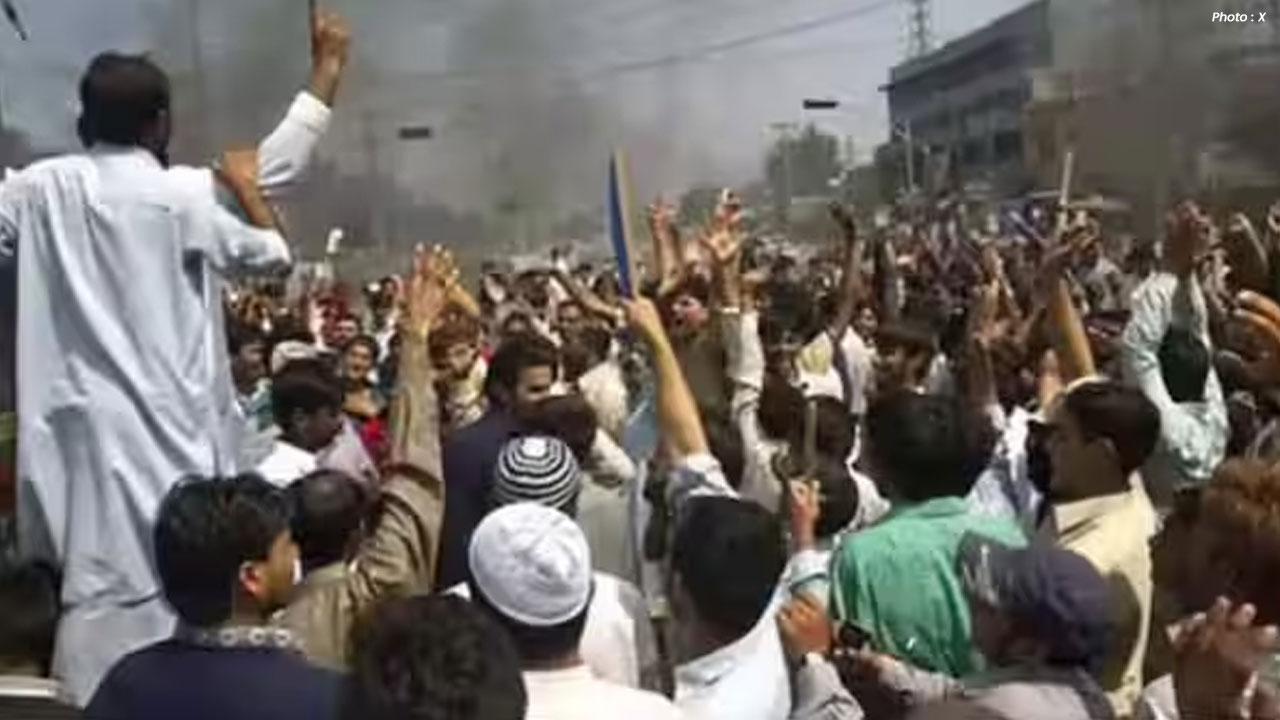 Massive Protests in PoK Against Shehbaz Sharif Government