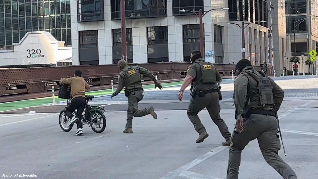 Chicago Food Delivery Worker Escapes ICE Officers in Viral Bicycle Chase