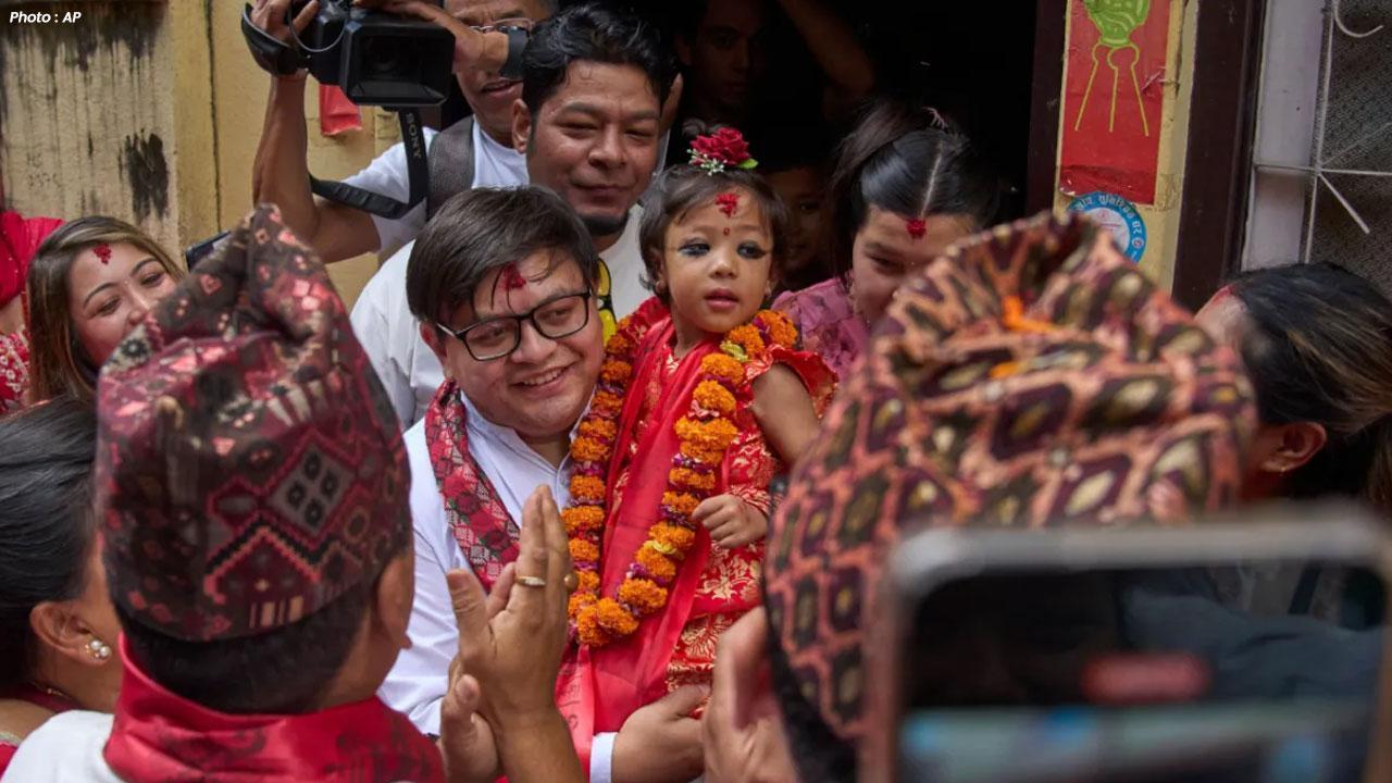 Nepal Chooses 2-Year-Old Aryatara Shakya as New Living Goddess