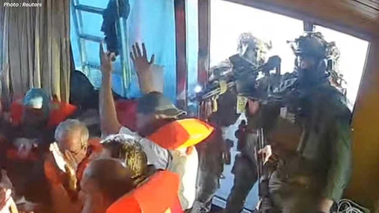 Israel Intercepts Gaza Aid Flotilla Greta Thunberg Among Passengers