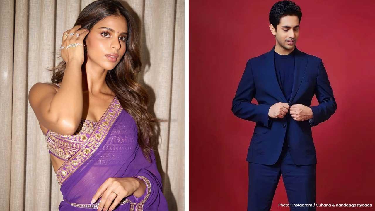 Suhana Khan and Agastya Nanda Shine at Manish Malhotra Diwali Bash