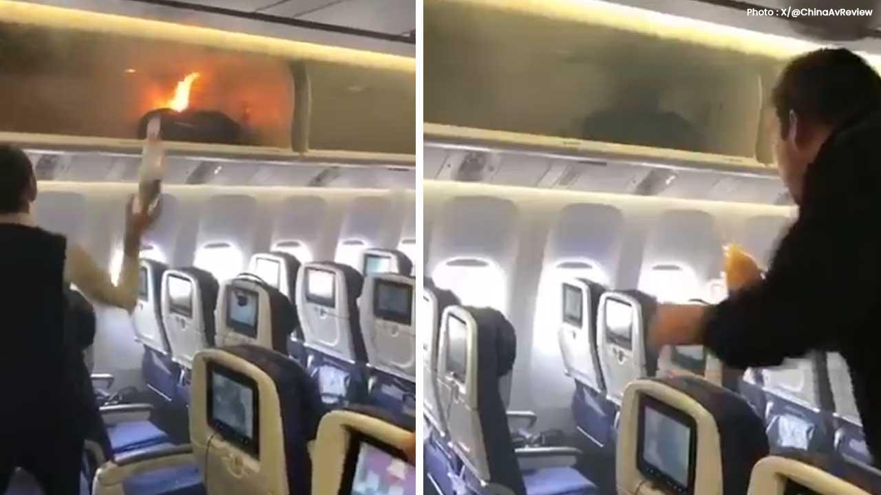 Air China Flight Diverted After Passenger Luggage Battery Sparks Fire