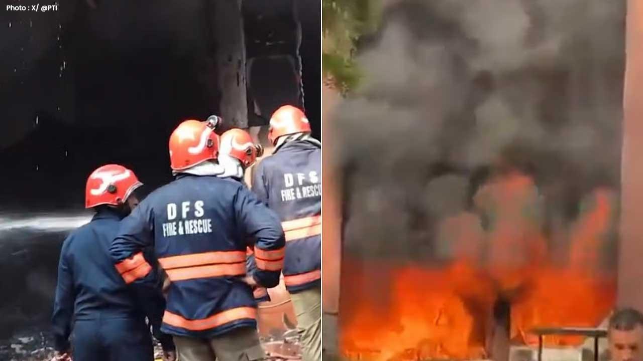Major Blaze Breaks Out at Brahmaputra Apartments Housing MPs in Delhi