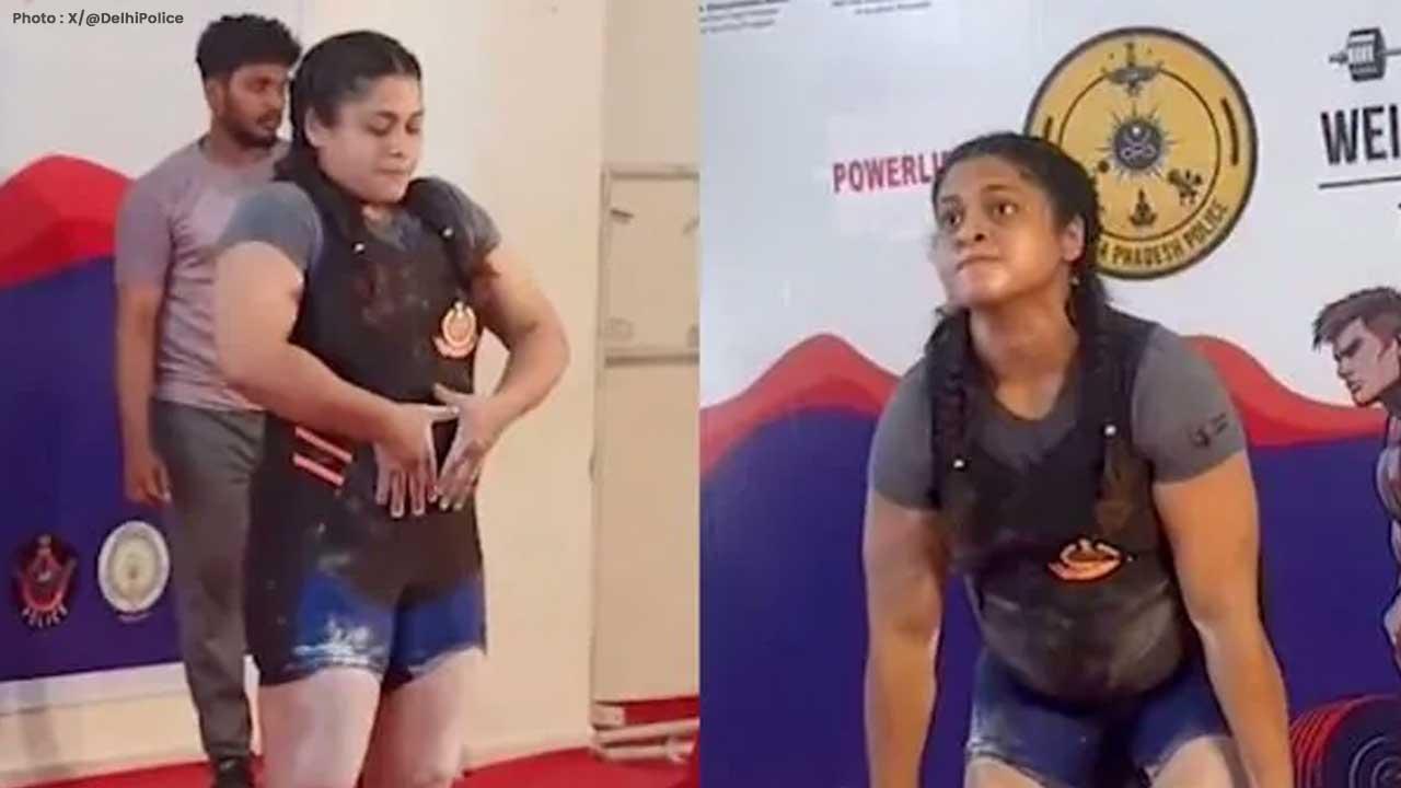 Delhi Police Constable Sonika Yadav Lifts 145 Kg While Pregnant