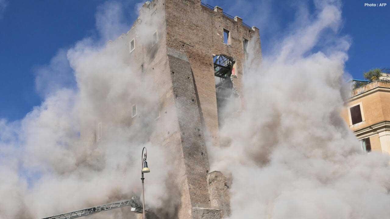 Roman Worker Killed as Torre dei Conti Partially Collapses During Renovation