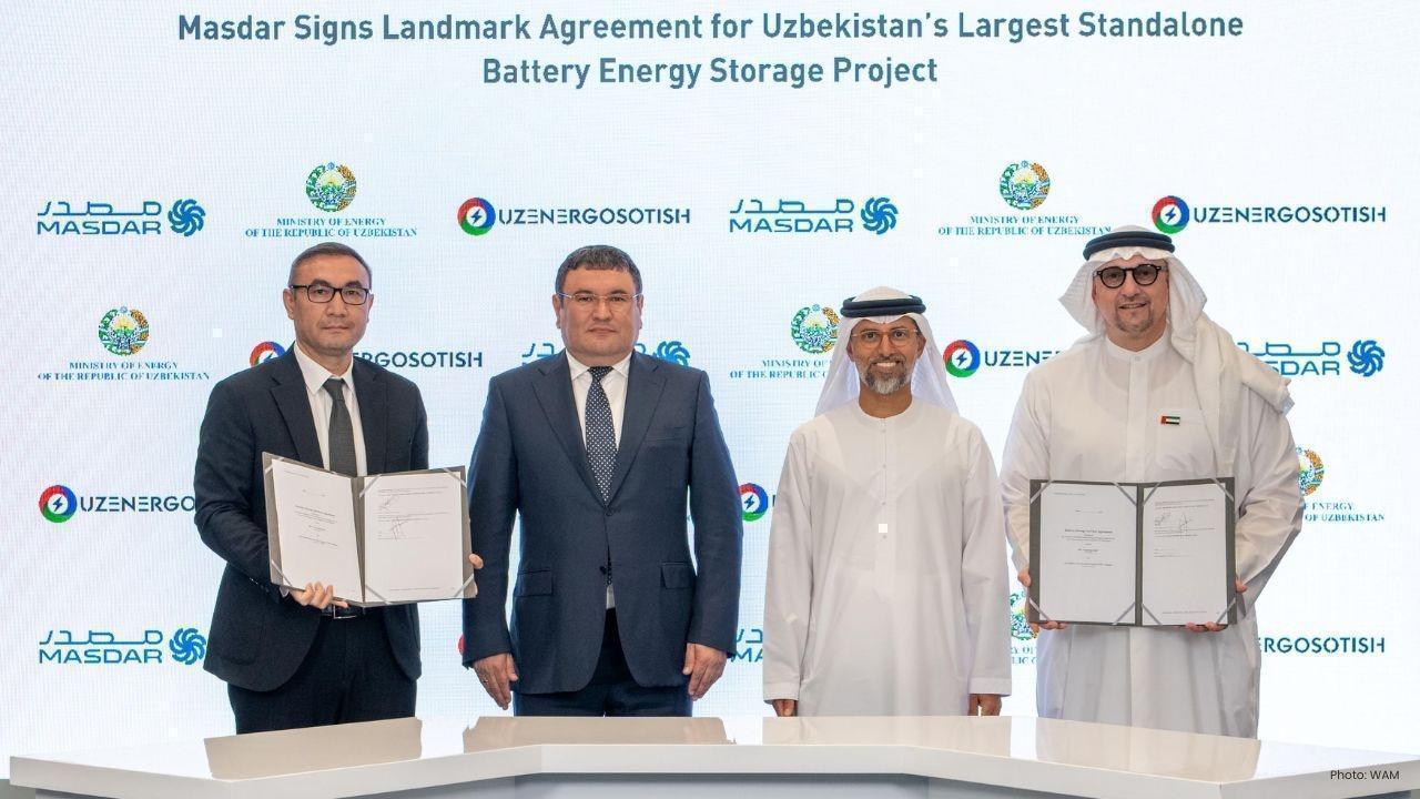 Uzbekistan to Launch Largest Battery Storage Project with Masdar