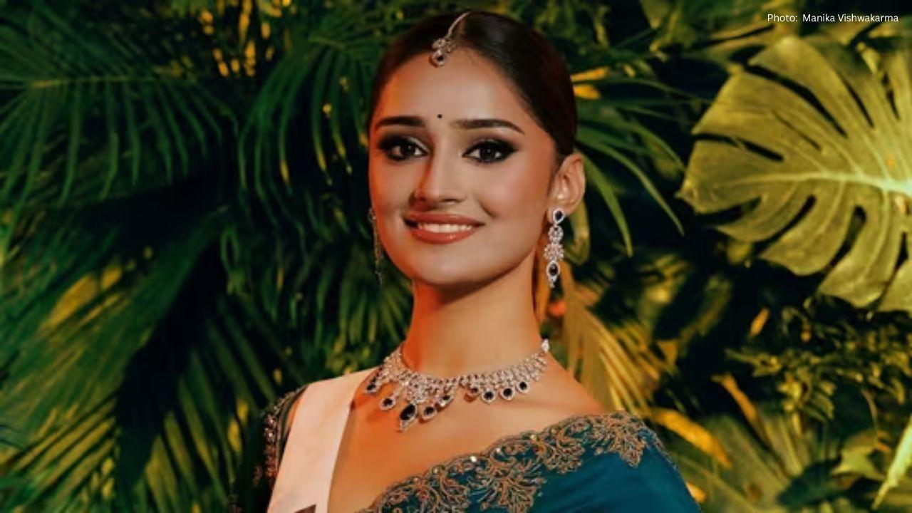 Manika Vishwakarma Dazzles in Saree at Miss Universe 2025