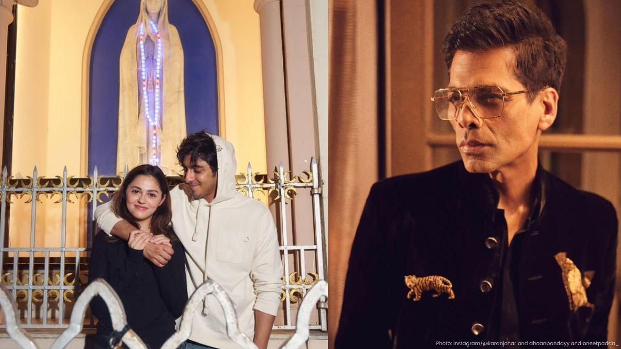 Karan Johar Teases Potential Romance Between Ahaan Panday and Aneet Padda