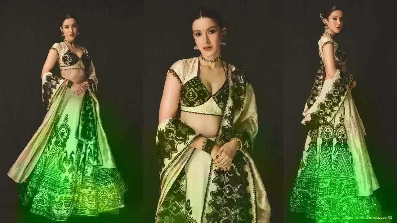 Shanaya Kapoor Dazzles in Timeless Couture for Wedding Festivities