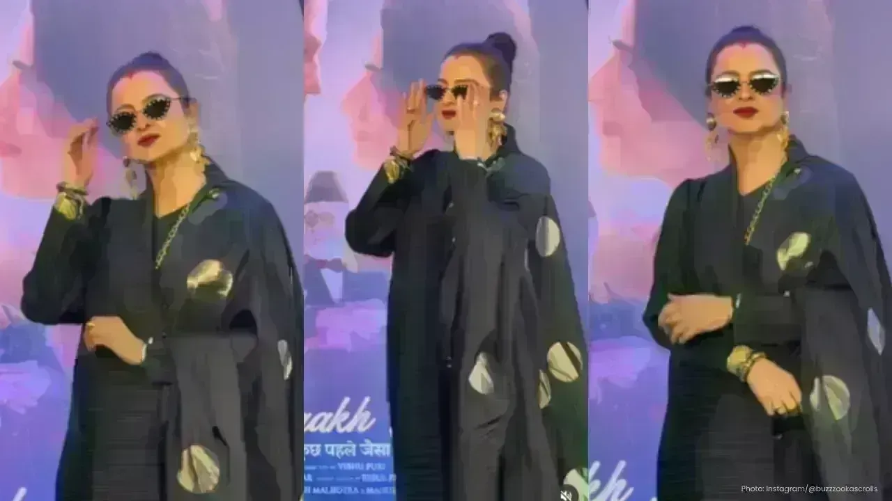 Gustaakh Ishq Premiere: Rekha Captivates at Star-Studded Event