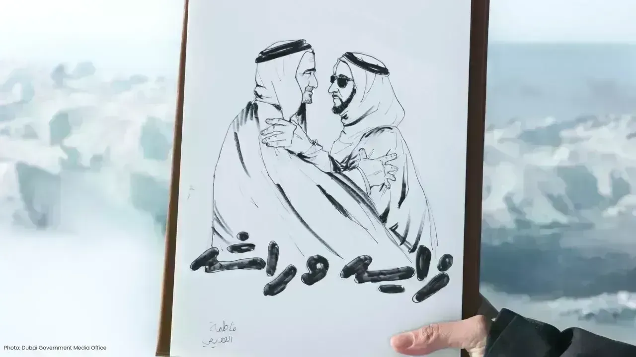 UAE Flag Hoisted in French Alps for Eid Al Etihad