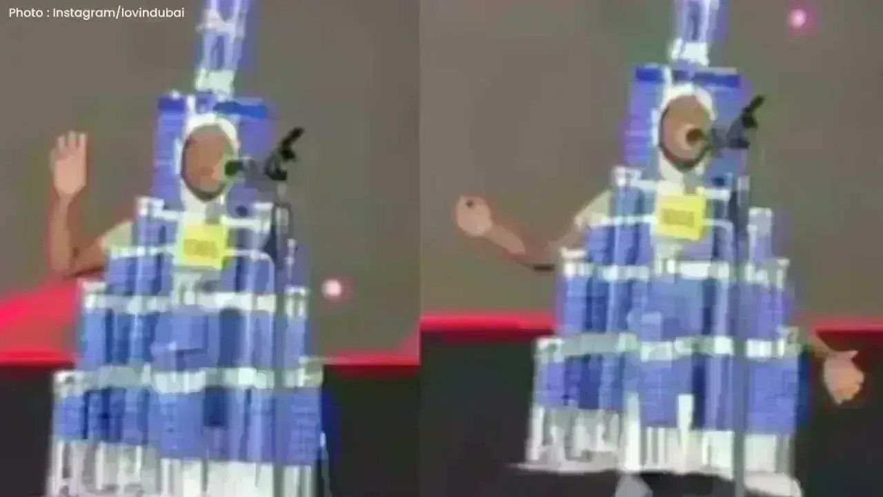 Indian Boy Charms Dubai as Burj Khalifa in Viral Fancy Dress Video