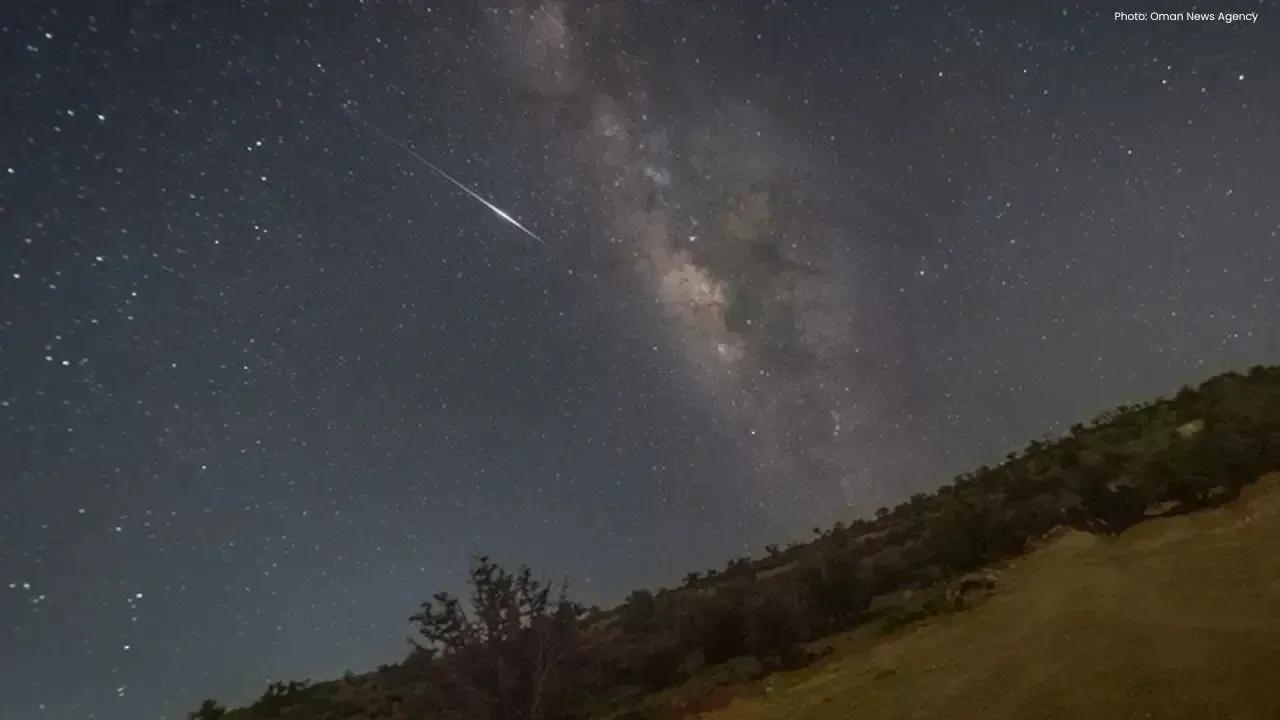 Oman's Night Skies Dazzle with Perseid Meteor Shower