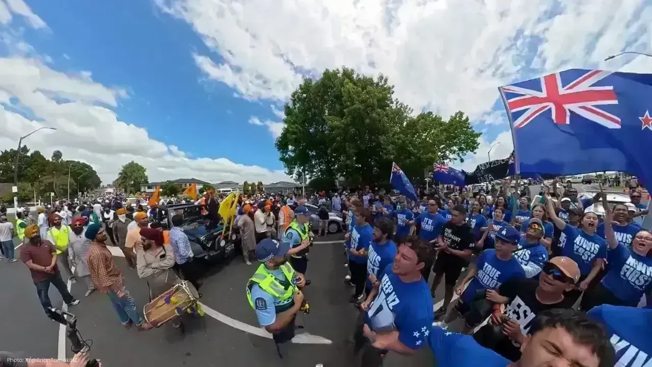 Christian Group's Protest Against Sikh Parade in Auckland