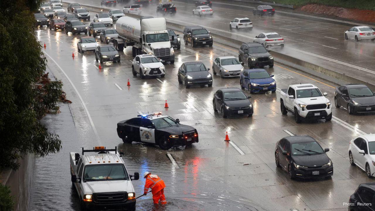 Severe Rainfall Causes Flash Flooding and Landslides in Southern California