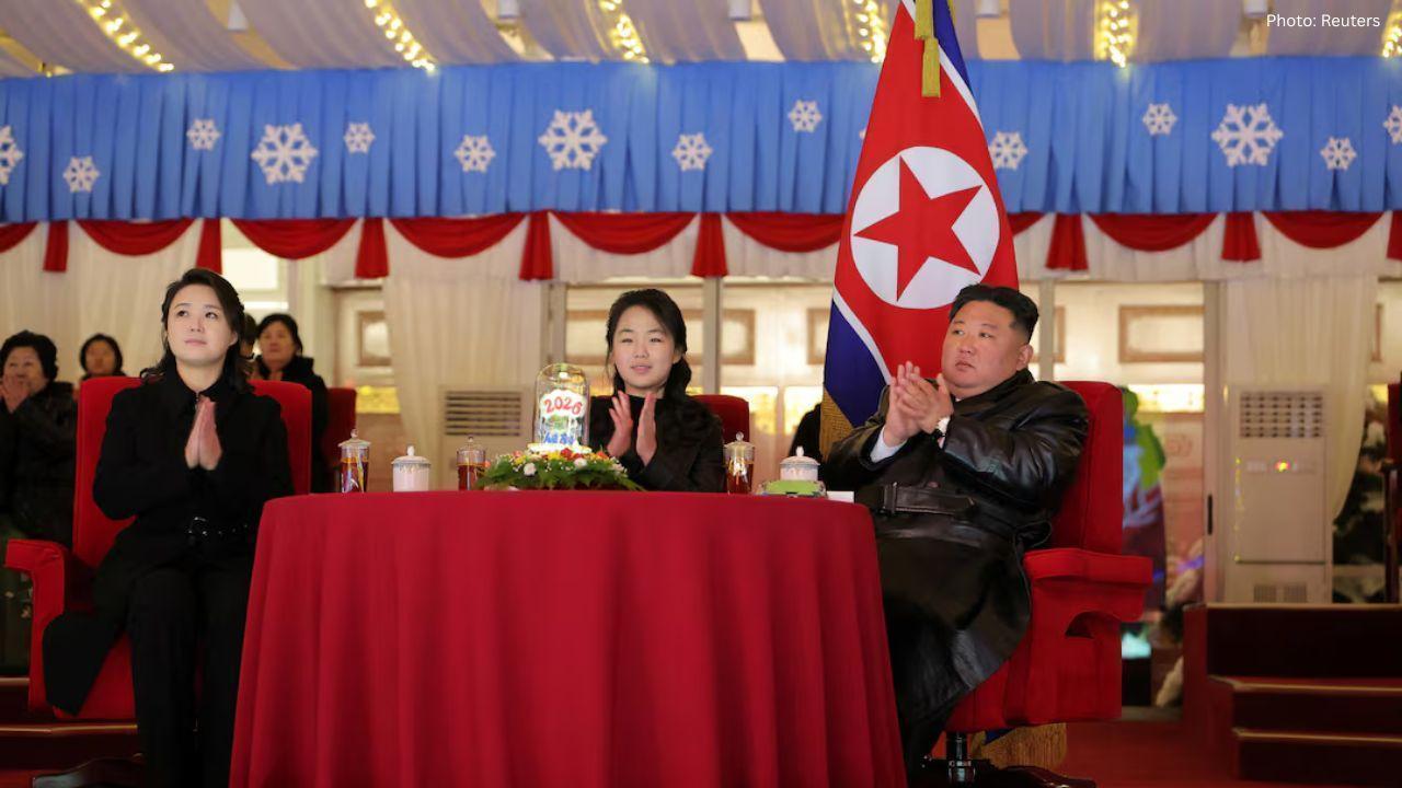 Kim Jong Un Celebrates New Year in Pyongyang with His Daughter