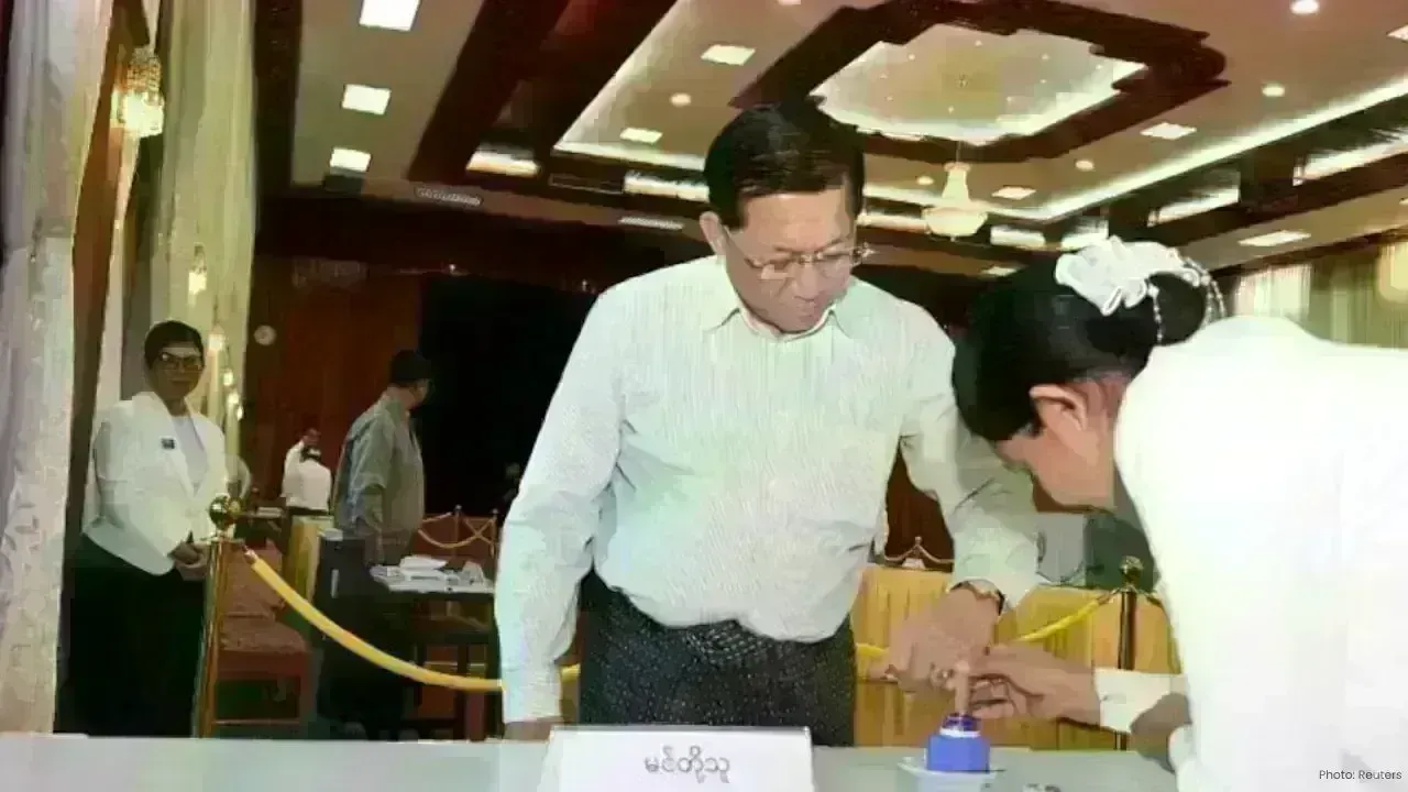 Myanmar’s Military-Backed Party Leads Vote Amid Ongoing Political Turmoil