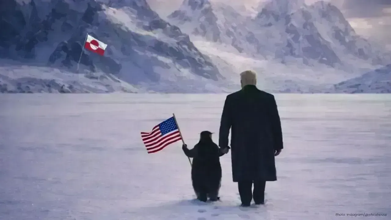 Trump Faces Backlash Over Greenland Penguin Meme