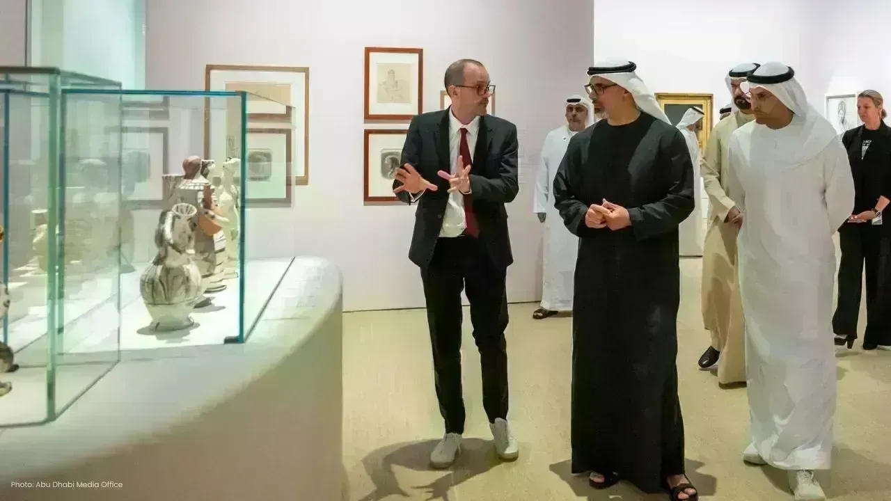 Sheikh Khaled Explores Artistry at Louvre Abu Dhabi
