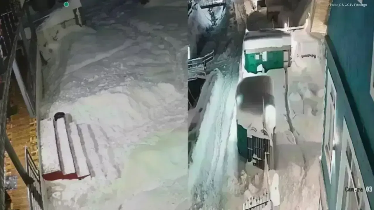 Massive Avalanche Hits Sonamarg Amid Intense Snowfall, No Casualties