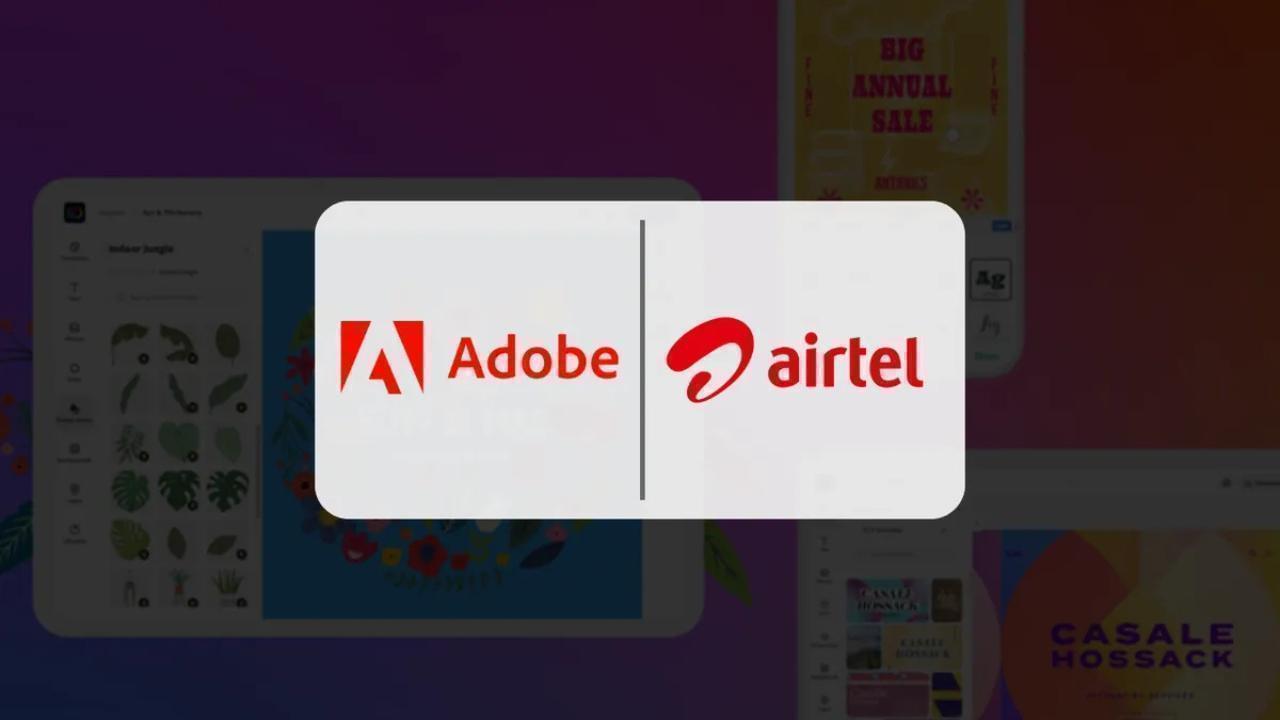 Airtel Rolls Out Free Adobe Express Premium Subscription for All Customers in India