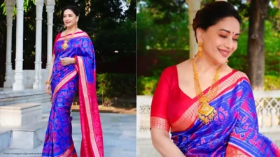 Madhuri Dixit Exudes Timeless Charm in Handcrafted Odisha Saree