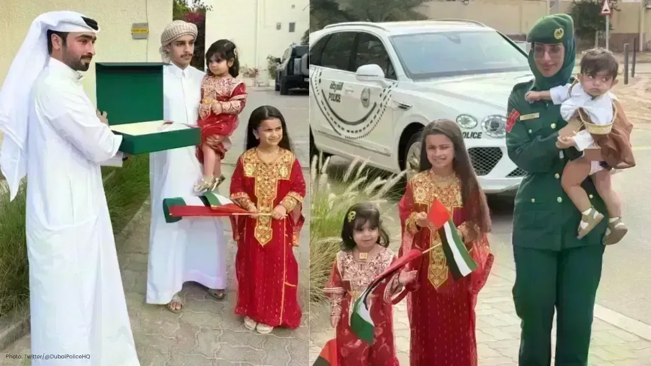 UAE Flags Distributed by Dubai Police to Promote Unity