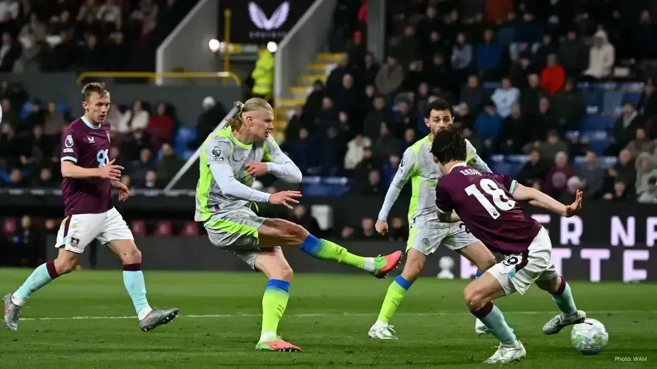 Manchester City Claims First Place After Haaland's Goal Sinks Burnley