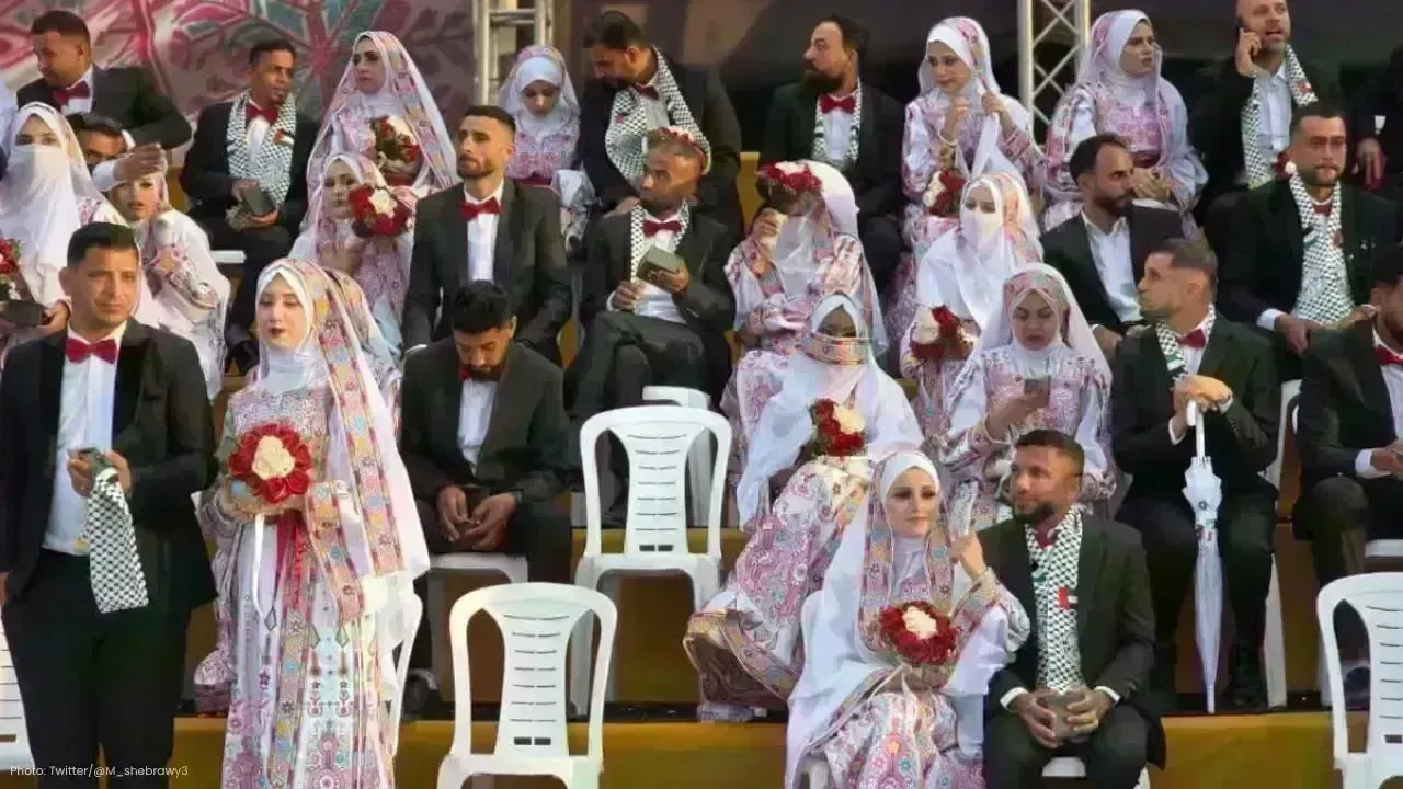 UAE Supports 300 Couples in Historic Mass Wedding in Gaza