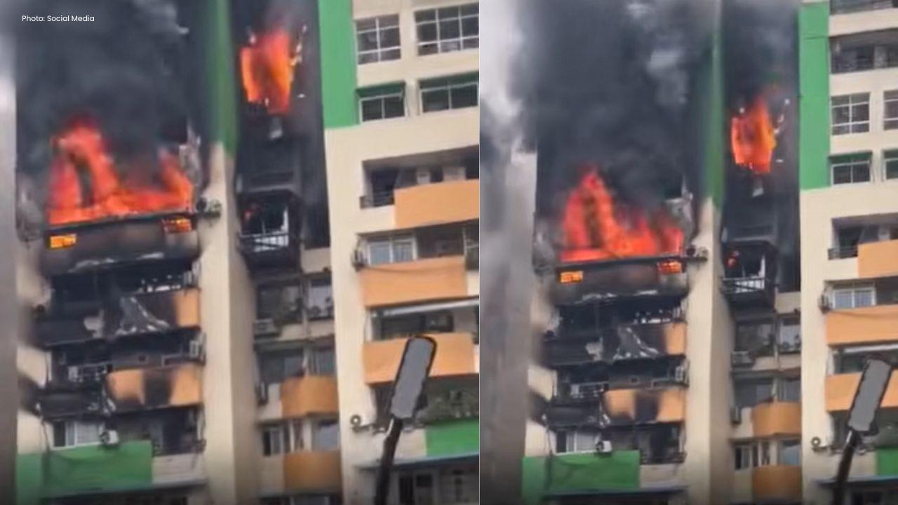 Massive Fire Breaks Out in Ghaziabad Tower
