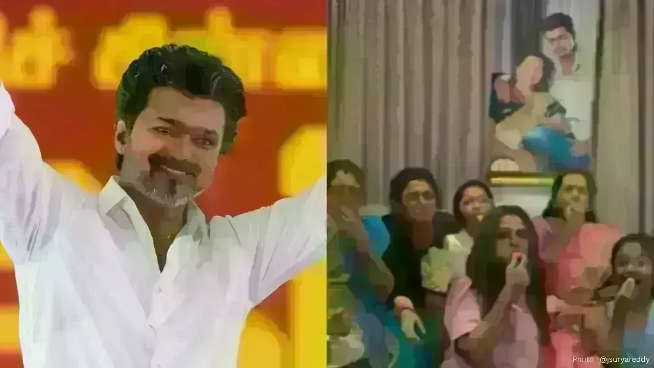 Celebration at Thalapathy Vijay's Chennai Home: Trisha Sparks Fan Excitement
