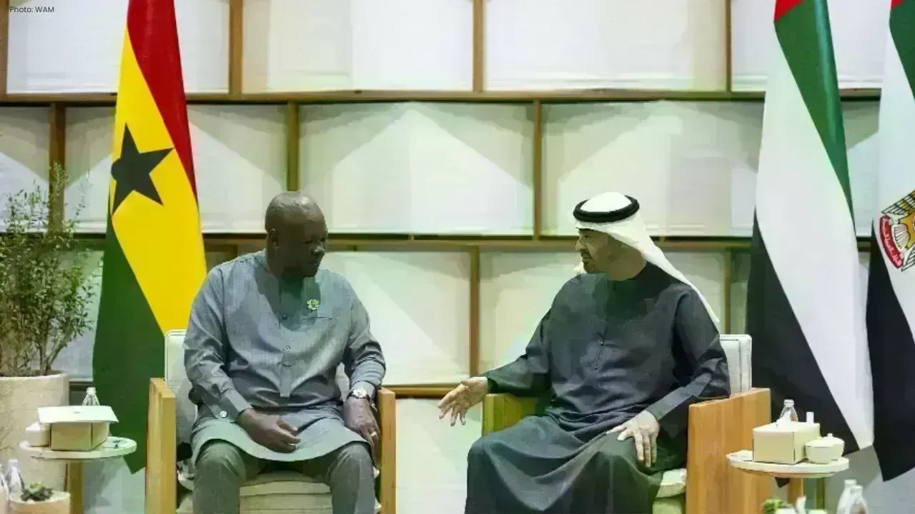 Sheikh Mohamed and Ghana's President Explore Trade and AI Partnerships