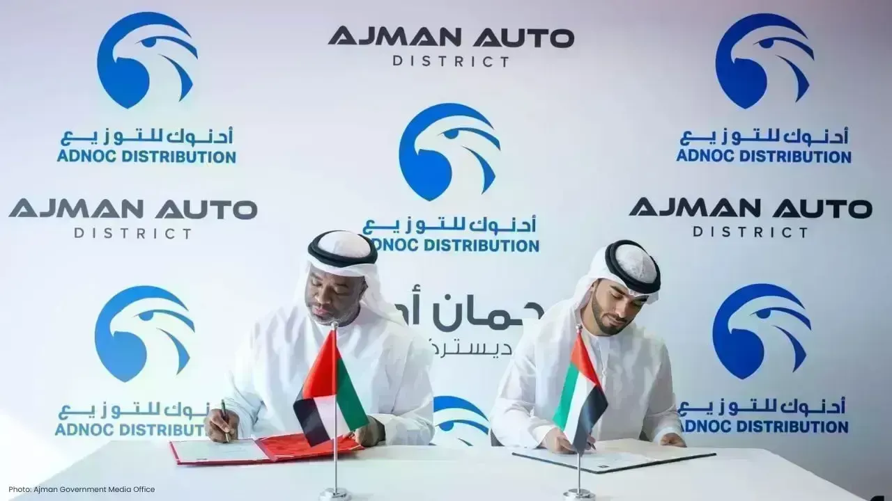 Ajman Auto District Teams Up with ADNOC for New Fuel Station