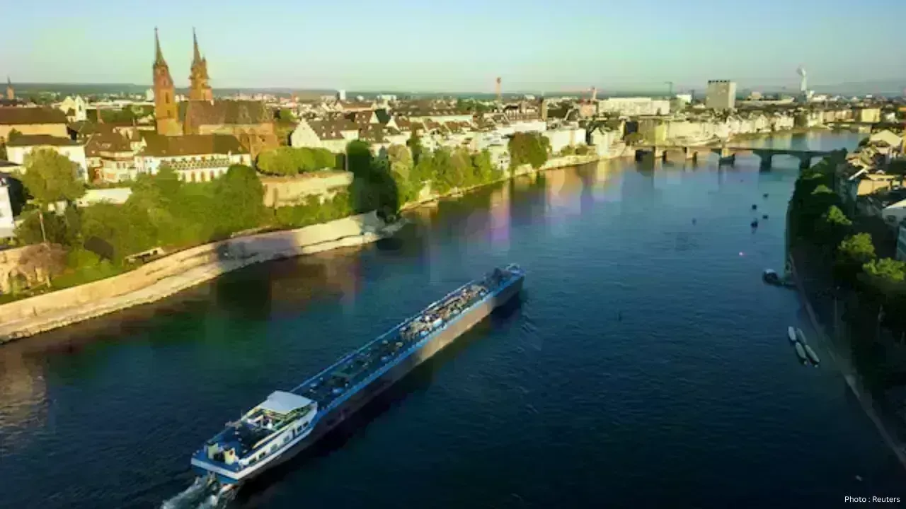 Rainfall Boosts Rhine River Levels in Germany
