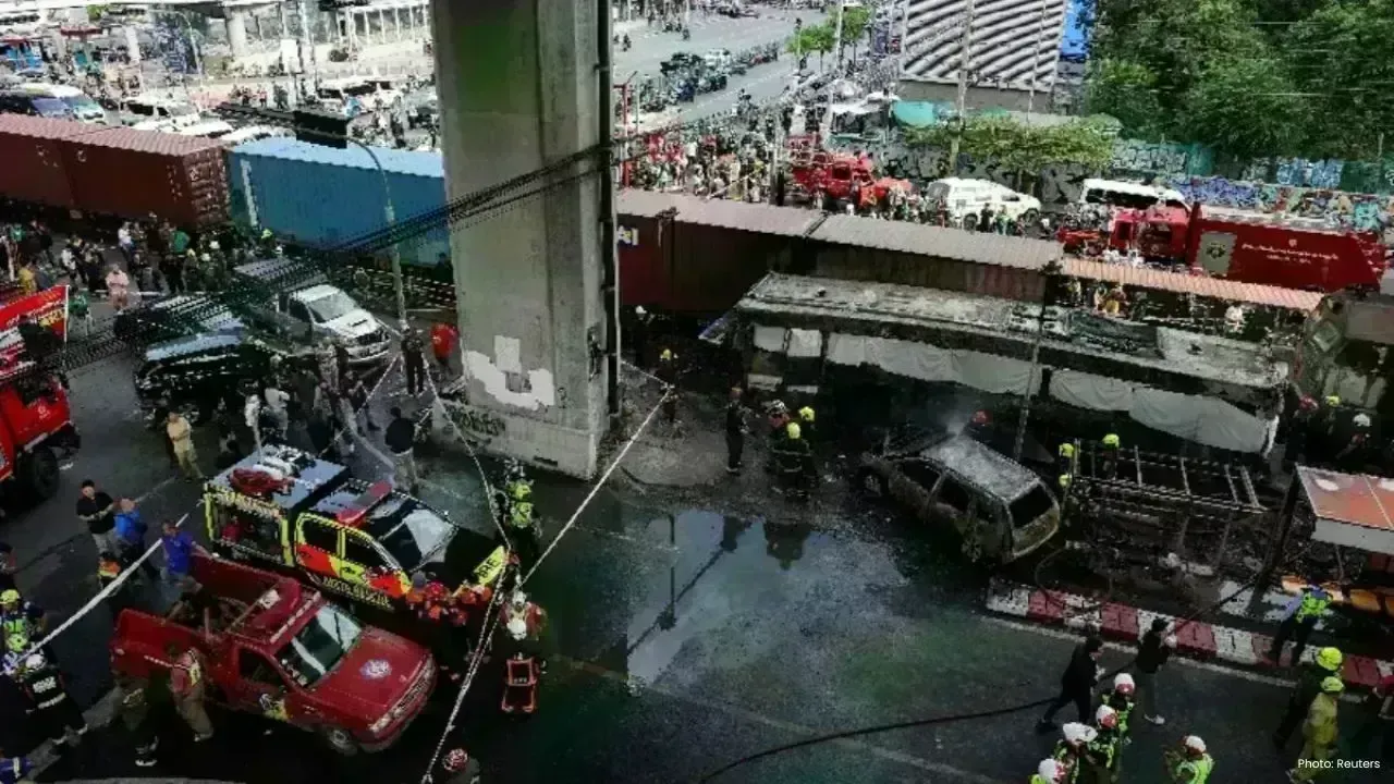 Tragedy Strikes in Bangkok: Train-Bus Collision Claims 8 Lives