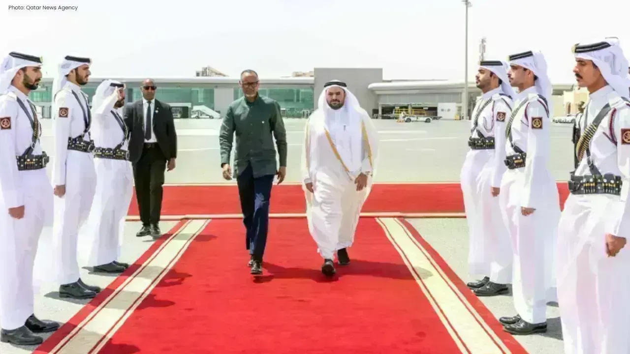 Rwandan Leader Paul Kagame Wraps Up Visit to Doha