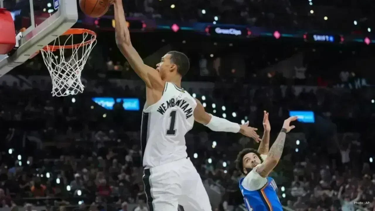 Wembanyama Shines with 33 Points as Spurs Equal Series Against Thunder