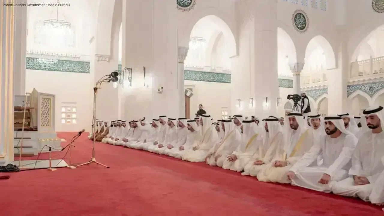 Eid Al Adha Prayer Led by Sharjah Ruler at Local Mosque