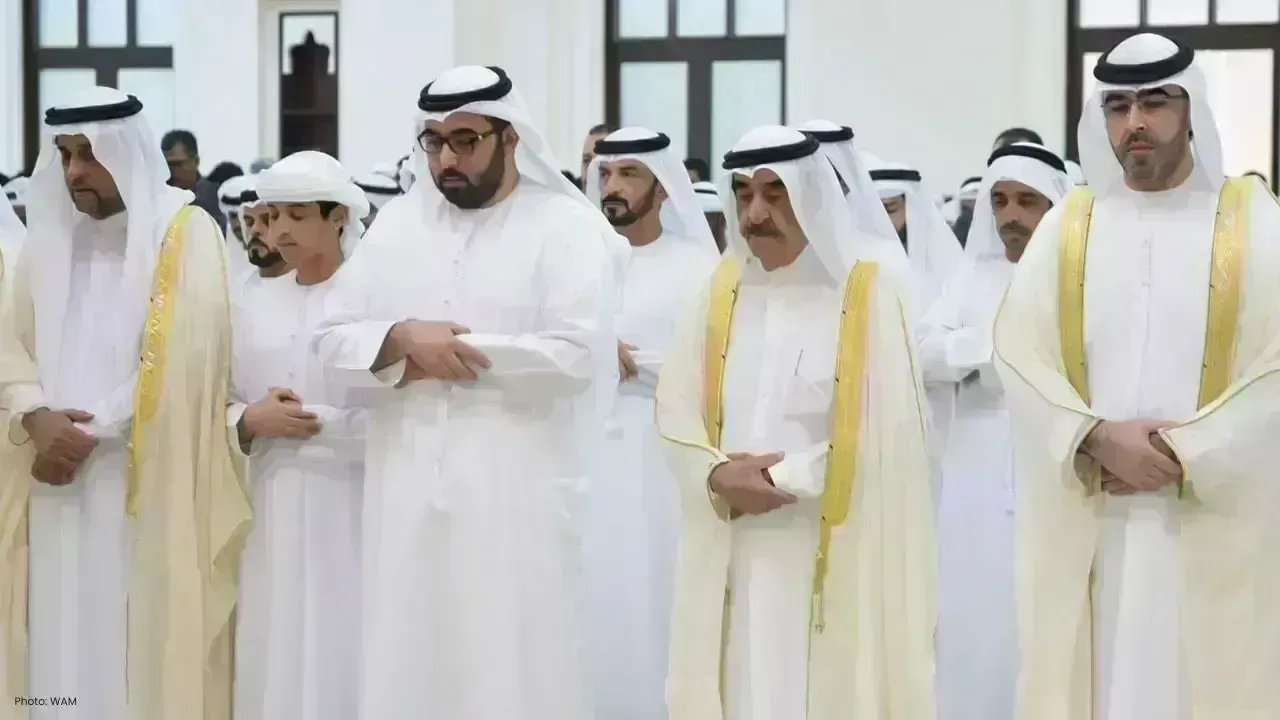 Sheikh Saud Leads Eid Al-Adha Prayer in Umm Al Qaiwain