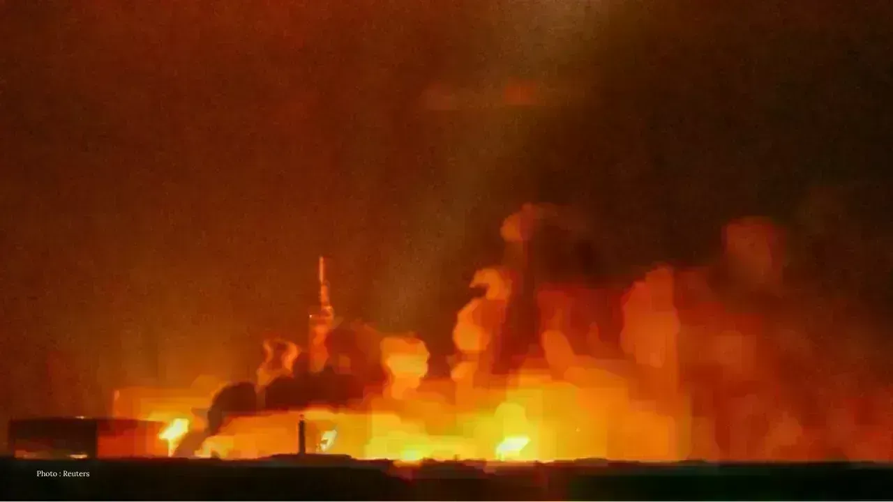 Blue Origin Rocket Blasts Into Flames During Florida Test