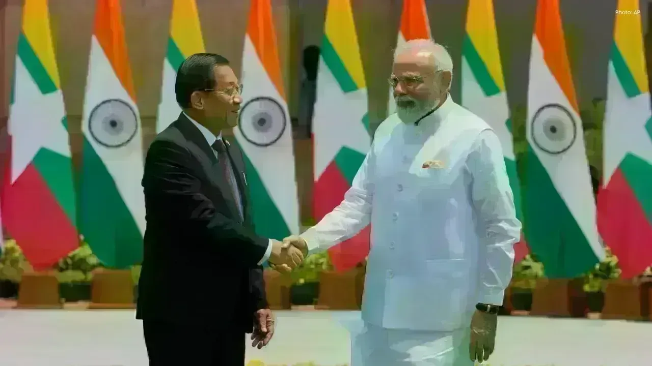Modi, Myanmar Leader Hold Key Talks in Delhi