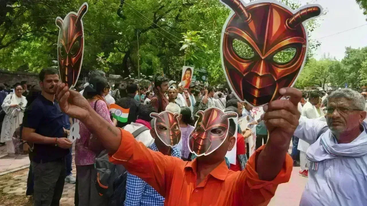 Cockroach Janta Party Holds First Major Street Protest