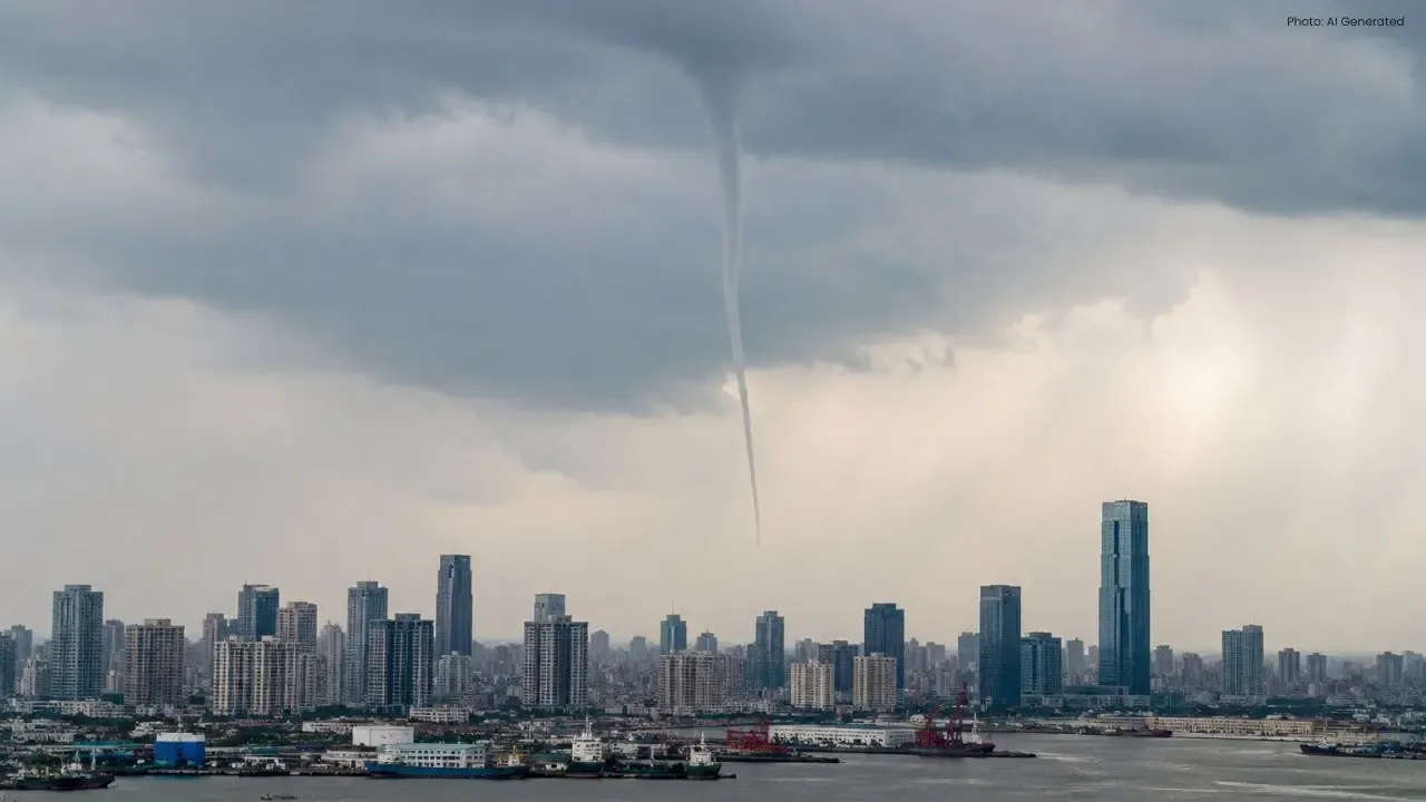 Funnel Cloud Spotted Over Ningbo, China, No Damage Reported